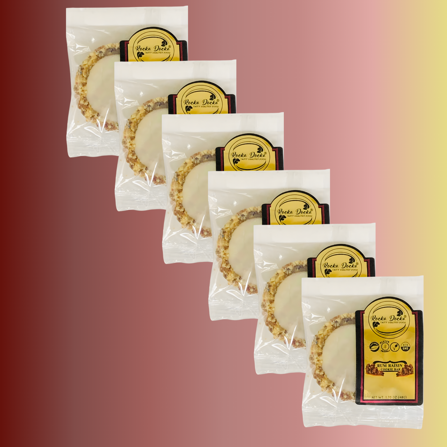 Rum Raisin Cookie Bar (HALF DOZEN)