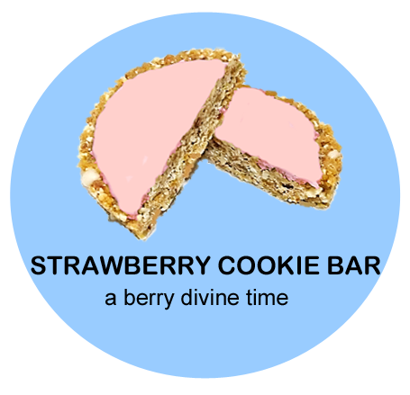 Strawberry Cookie Bar (6 Cookies)